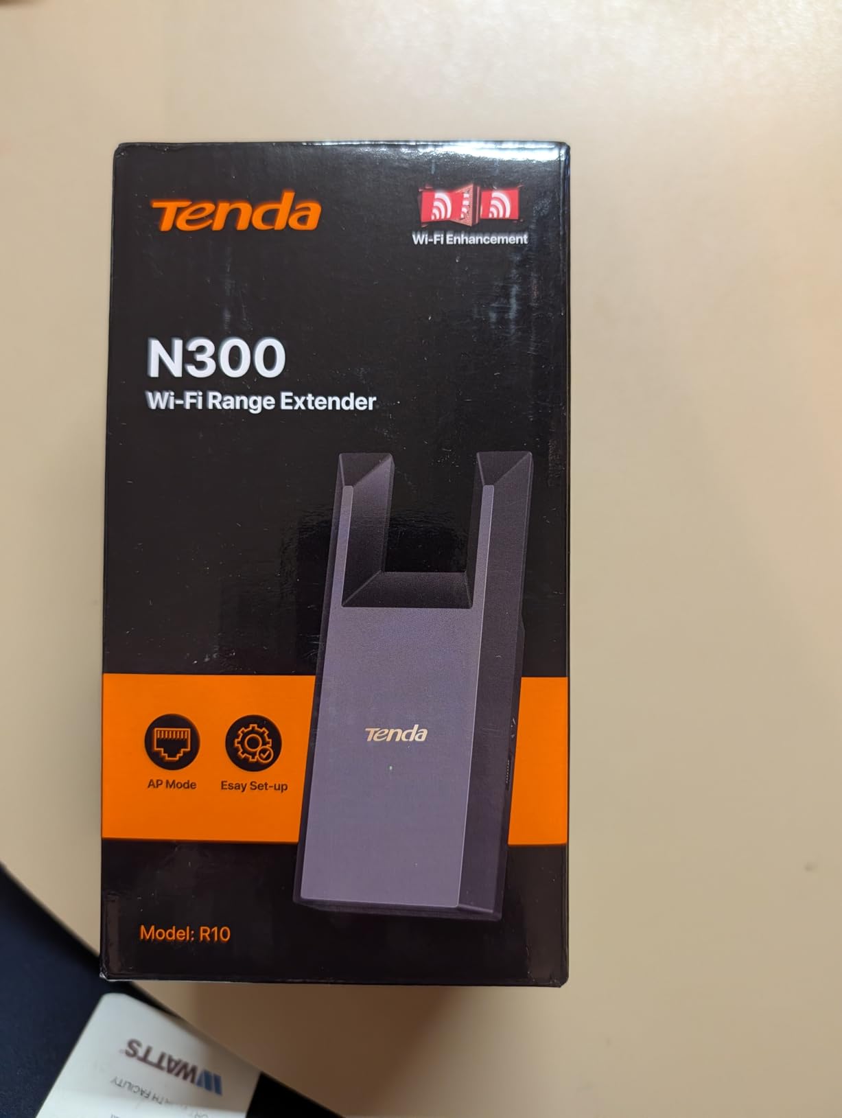 Tenda WiFi Extender N300 WiFi Extender, with Ethernet Port, Up to 800 Sq. Ft., Single Band WiFi Range Extender, Repeater Mode & AP Mode, Easy Setup, 2.4GHz only (R10-BK) customer photo 1