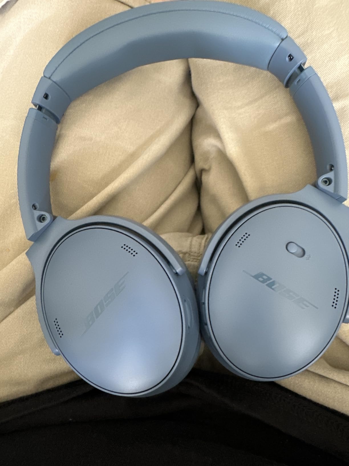 Bose QuietComfort Headphones - Wireless Bluetooth Headphones, Active Over Ear Noise Cancelling and Mic, USB-C Charging, Deep Bass, Up to 24 Hours of Playtime, Ice Blue - Limited Edition Color customer photo 2