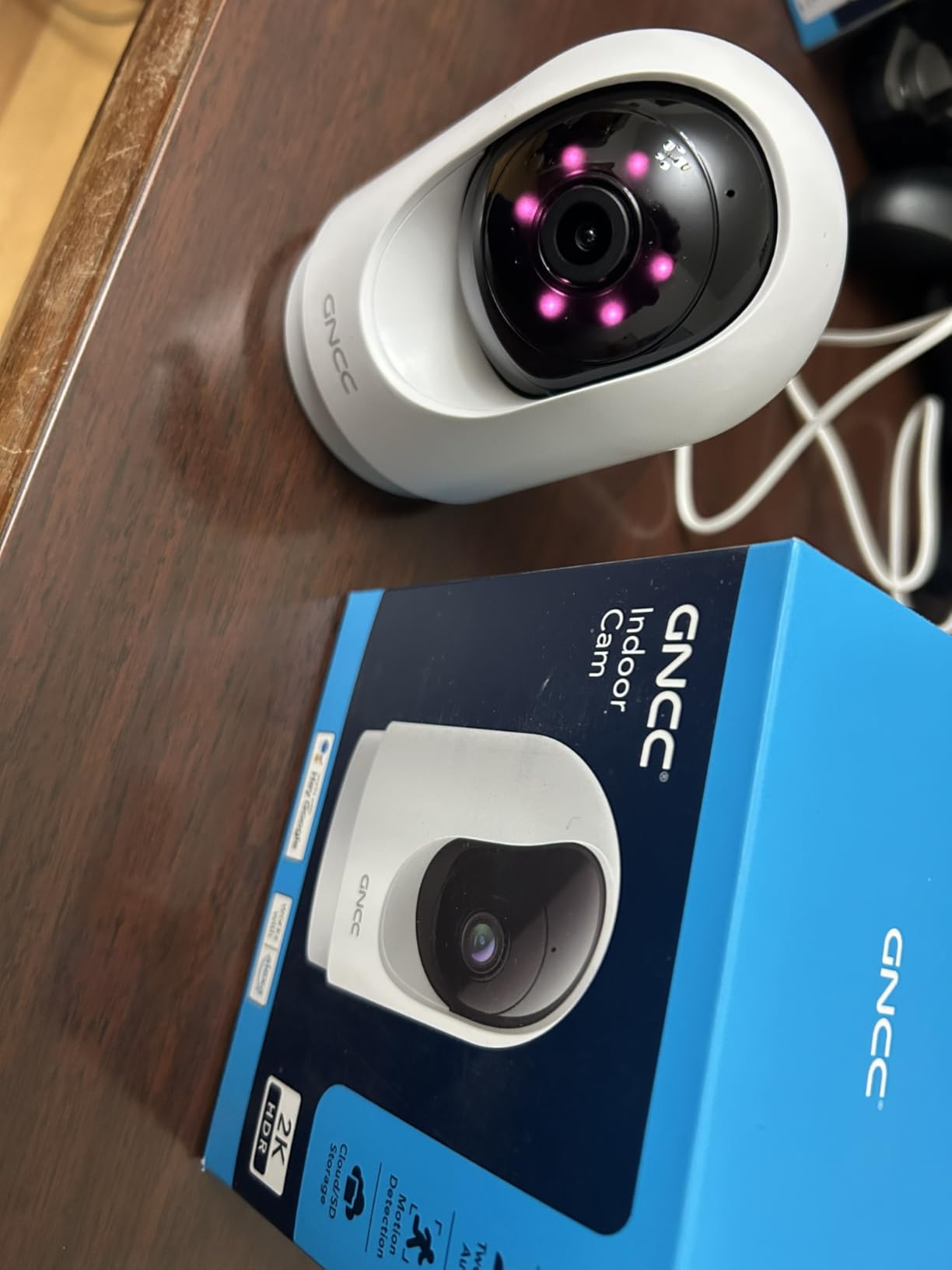 GNCC 5G Cameras for Home Security Indoor, Pet/Dog/Baby w Phone App, 4Pcs | Dual-Band Wi-Fi, 360 PTZ Auto-Tracking Pet/Dog/Cat/Puppy/Nanny, Motion Alert, SD Card or Paid Cloud customer photo 1
