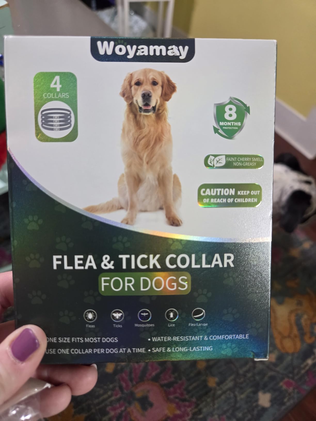 Flea and Tick Prevention for Dogs, 4-Pack Flea Collars, 32-Month Protection | Waterproof and Adjustable Dog Flea and Tick Treatment Collars; Lightweight, Full-Body Protection for All Breeds and Sizes customer photo 2