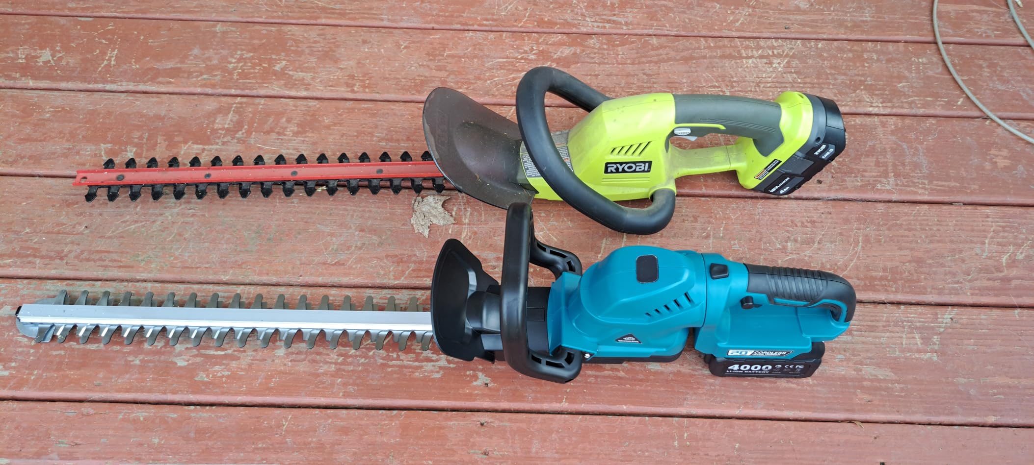Cordless Hedge Trimmer with Rotatable Handle for Makita 18V Battery, 52cm Brushless Motor Trimmers Battery Powered, Electric Hedge Trimmer Cordless Bush Trimmers for Garden, Yard (Battery Not Included) customer photo 1