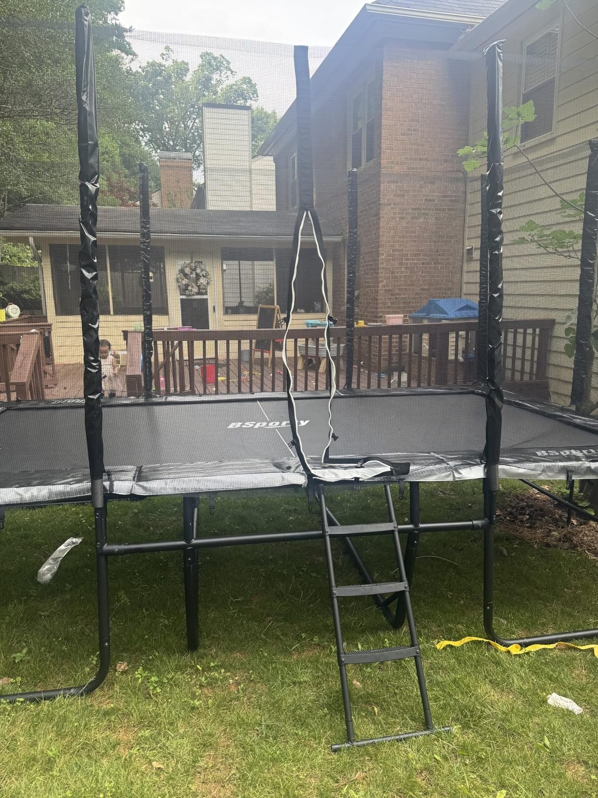 Ultra Rectangle Trampoline 8X14FT 2200LBS Weight Capacity Outdoor Square Gymnastics Heavy-Duty Trampolines with Full-Wrap Net Enclosure for Kids Adults customer photo 2