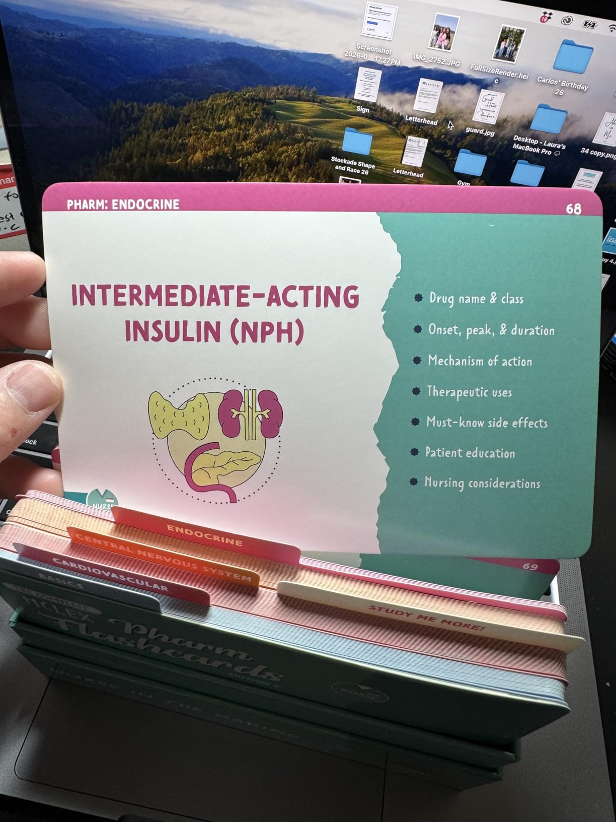 Pharmacology Flashcards - Nurse In The Making - 150+ Nursing School Medication Cards for NCLEX, ATI & HESI Prep - Drug Classes, Side Effects & Study Tips for RN & LPN Students customer photo 1
