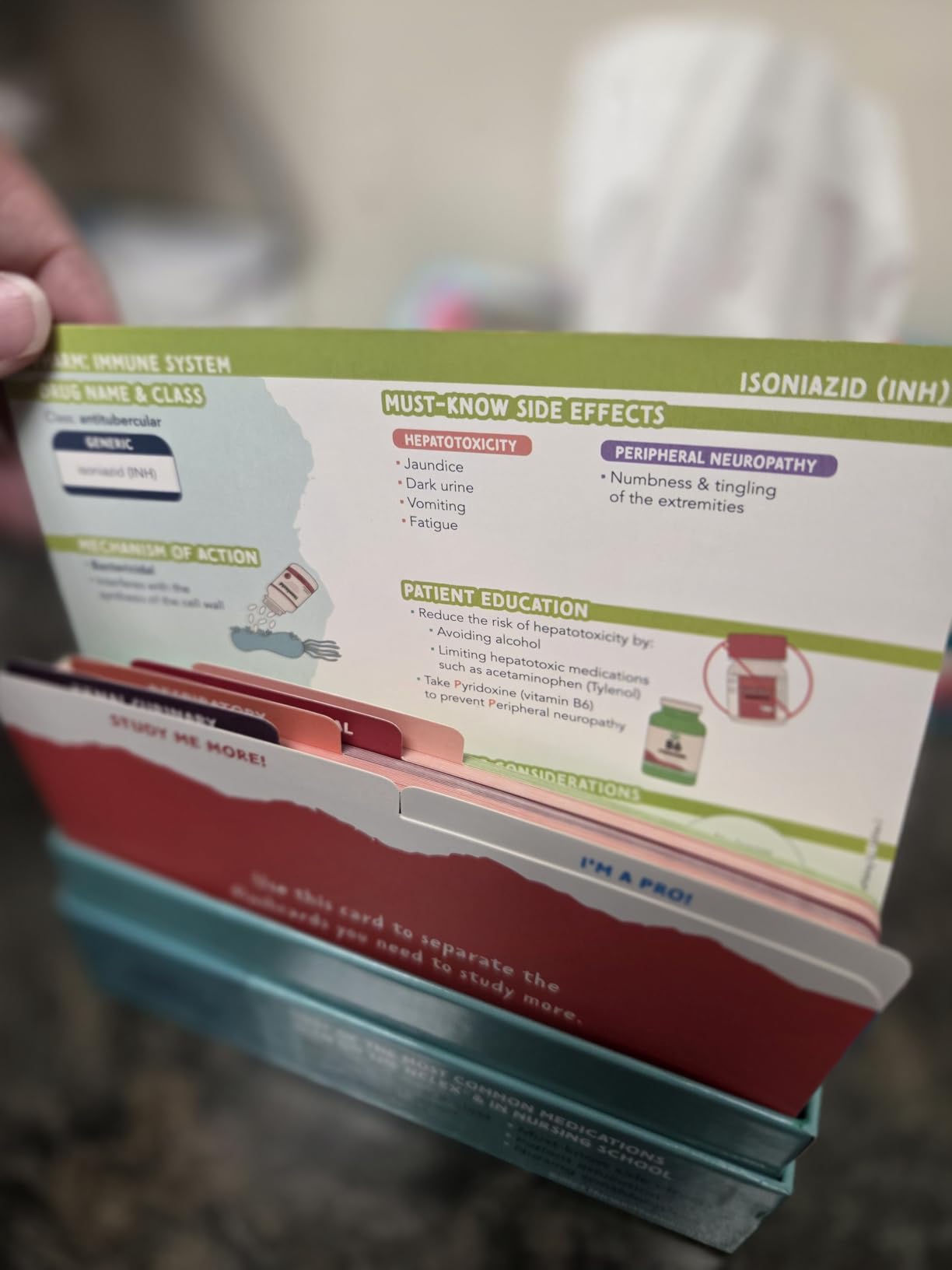 Pharmacology Flashcards - Nurse In The Making - 150+ Nursing School Medication Cards for NCLEX, ATI & HESI Prep - Drug Classes, Side Effects & Study Tips for RN & LPN Students customer photo 2