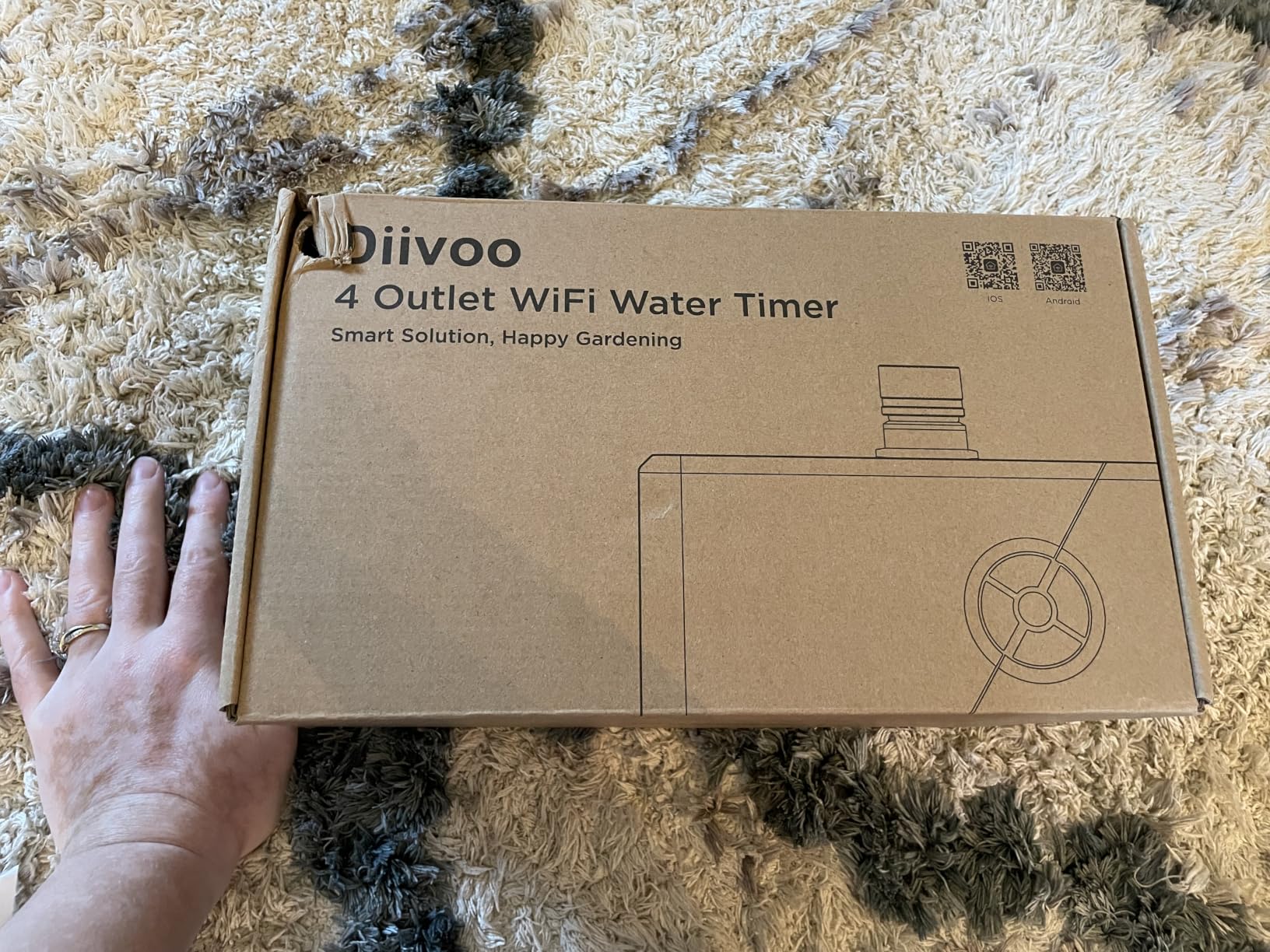 Diivoo Brass Smart WiFi Sprinkler Timer 3 Zone customer photo 1