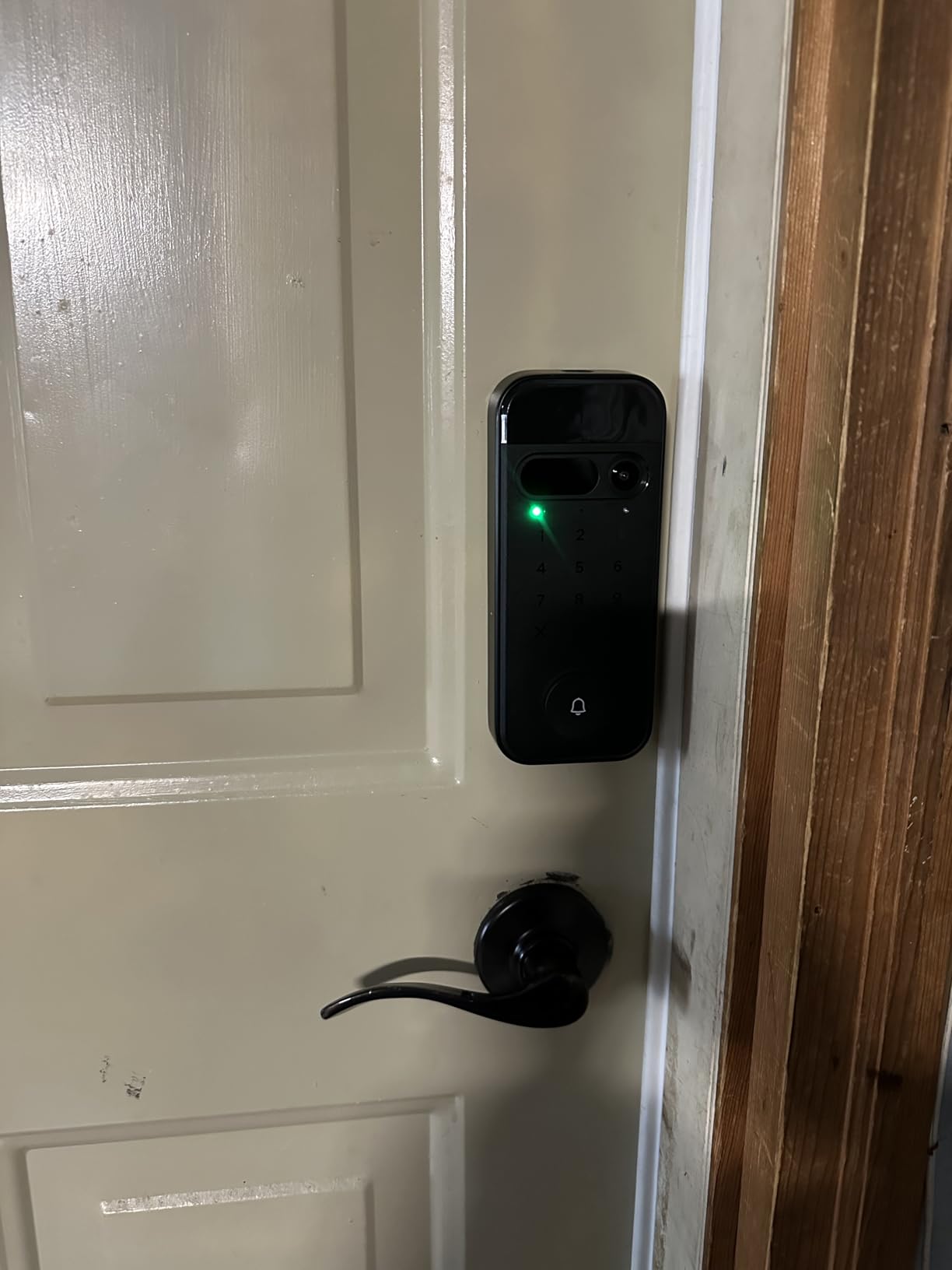 myQ Secure View 3-in-1 Smart Lock with 2K HDR Video Doorbell Camera, Face Access, Fingerprint Access, PIN & App Control - Intelligent Entry with Built-in Camera, Color Night Vision & Two-Way Audio customer photo 2