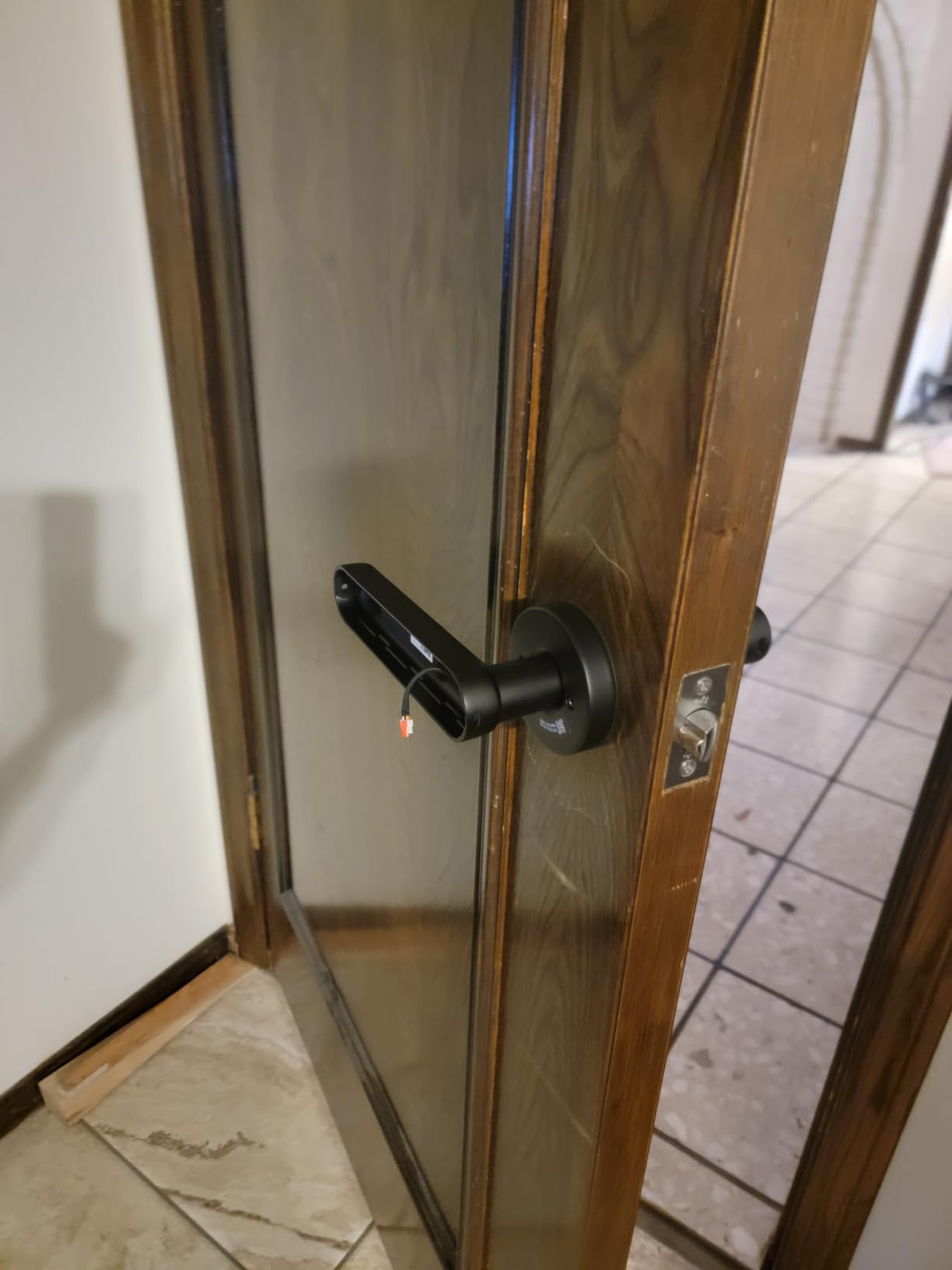 eufy Security Smart Lock FamiLock C32, Fingerprint Keyless Lock with Handle | Interior Doors, Built-in Wi-Fi, App Control, Auto Lock, 4 AA Batteries, Alexa/Google, Rekey Not Supported, Keyless Door Lock customer photo 1