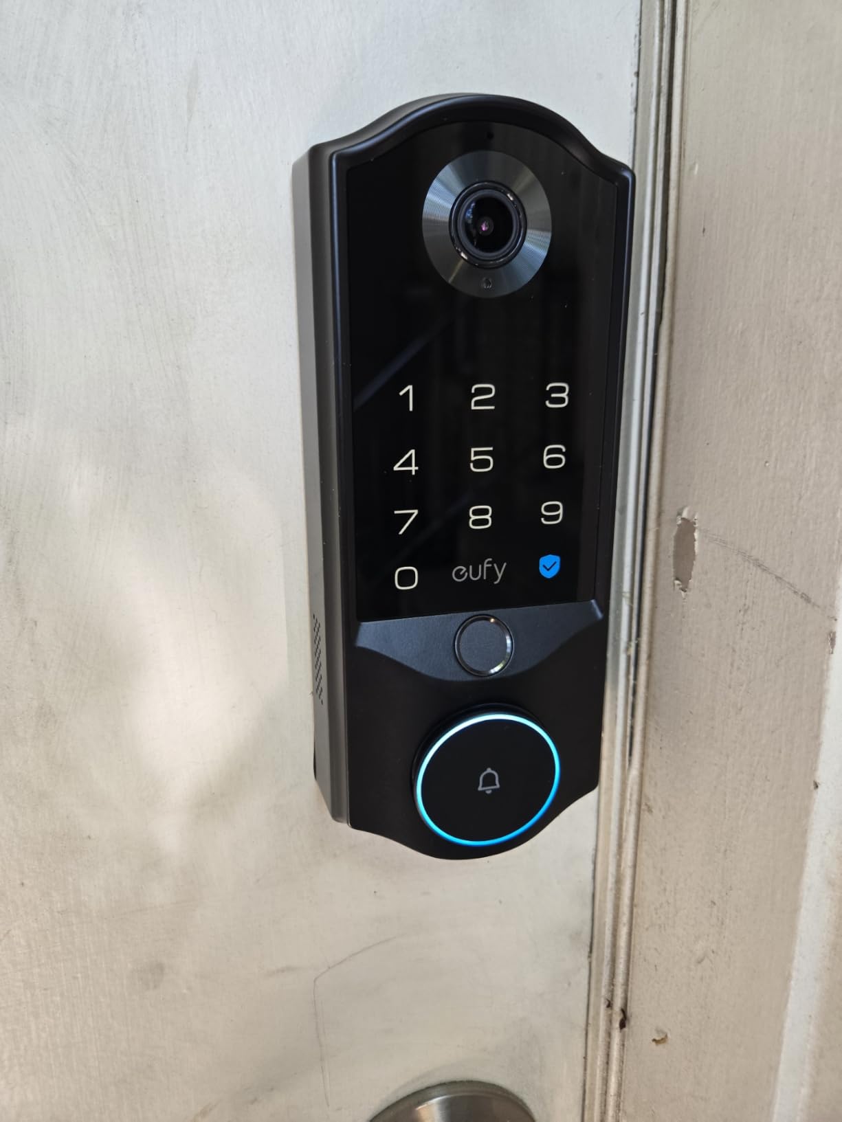 eufy Security Smart Lock E40, Front Door Deadbolt with Facial Recognition | 3-in-1 Smart Entry with Video Doorbell, 2K Camera, Face Unlocking Keyless Entry, 32GB Local Storage, Dual Power, Matter customer photo 1