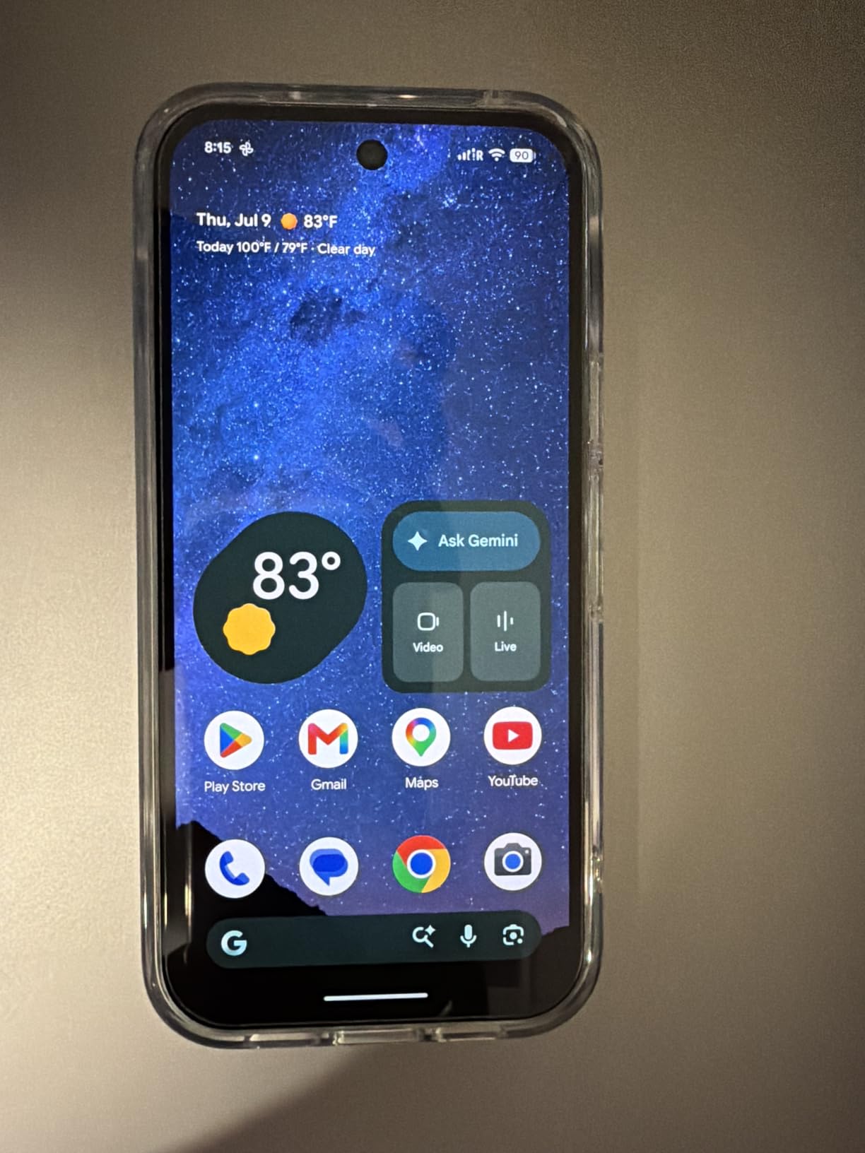 Google Pixel 10a - 30+ Hours Battery, Camera Coach, Gemini - Fog 128GB | Gemini Live, durable design, 7 years of Pixel Drops, 30+ hour battery, Camera Coach, Call Screen, Car Crash Detection customer photo 1