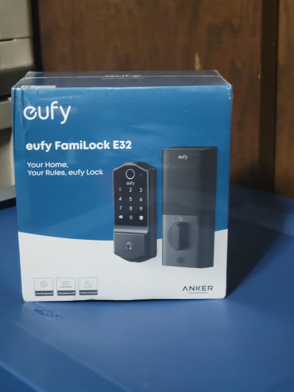 eufy Security Smart Lock Familock E32, Fingerprint Keyless Entry Door Lock | 8 AA Batteries, 8-Month Battery Life, Supports Matter, Apple Home, Google Home, and Alexa, Front Door Smart Lock Deadbolt customer photo 1