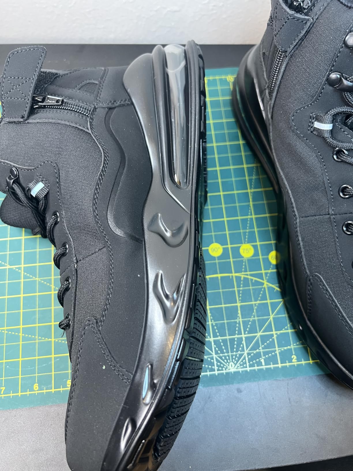 FENLERN Mens Waterproof Hiking Boots Wide Toe Box Lightweight Outdoor Trekking Shoes Non Slip Breathable Backpacking Boots for Men customer photo 1