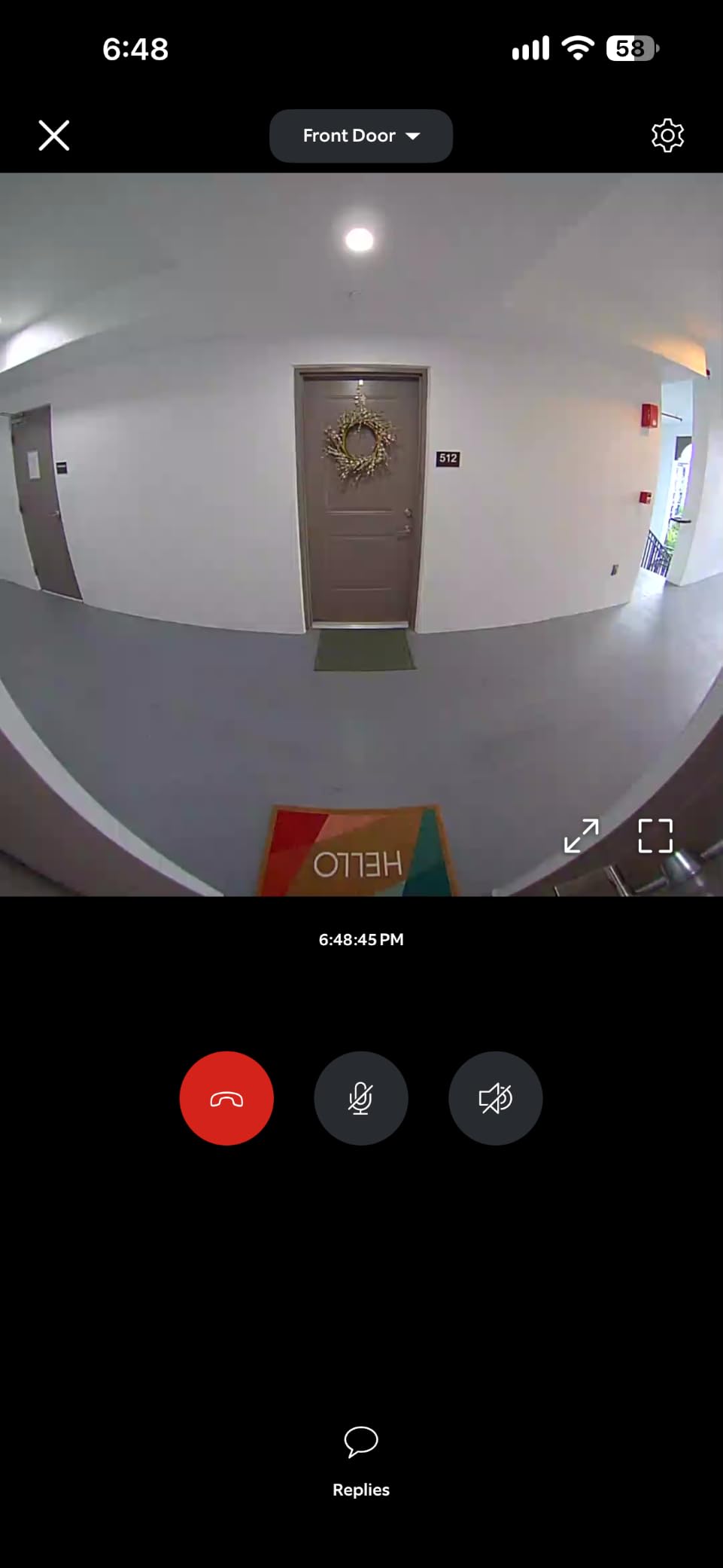 Ring Peephole Cam 2K (Newest Model), replaces physical peephole viewing with Retinal 2K and wide-angle video, renter-friendly installation, Speckled Gray customer photo 2