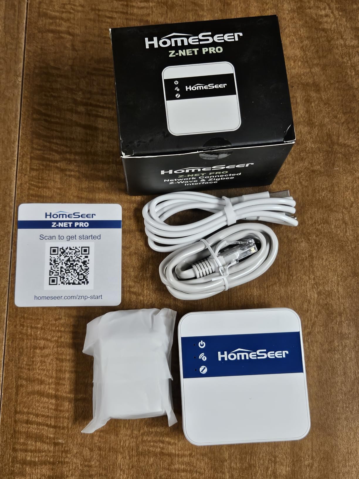 HomeSeer Network-Connected Z-Wave & Zigbee Interface (Z-NET PRO), Ethernet & WiFi, 800 Series Long Range Z-Wave, Zigbee 3.0 Technologies, Compatible with HomeSeer, Home Assistant, openHAB customer photo 1
