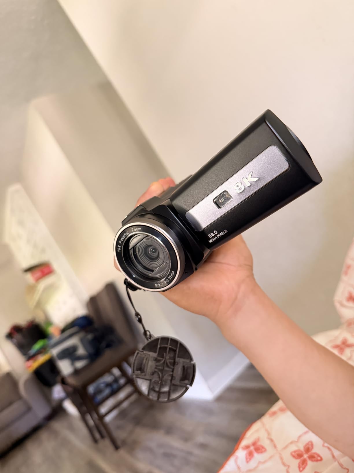 FlyFrost 8K Video Camera 88MP UHD WiFi Vlogging Cameras for YouTube 18X Digital Zoom IR Night Vision 3.0'' Touch Screen Camcorder with Microphone, Lens Hood, Stabilizer, Remote, Two Batteries customer photo 1