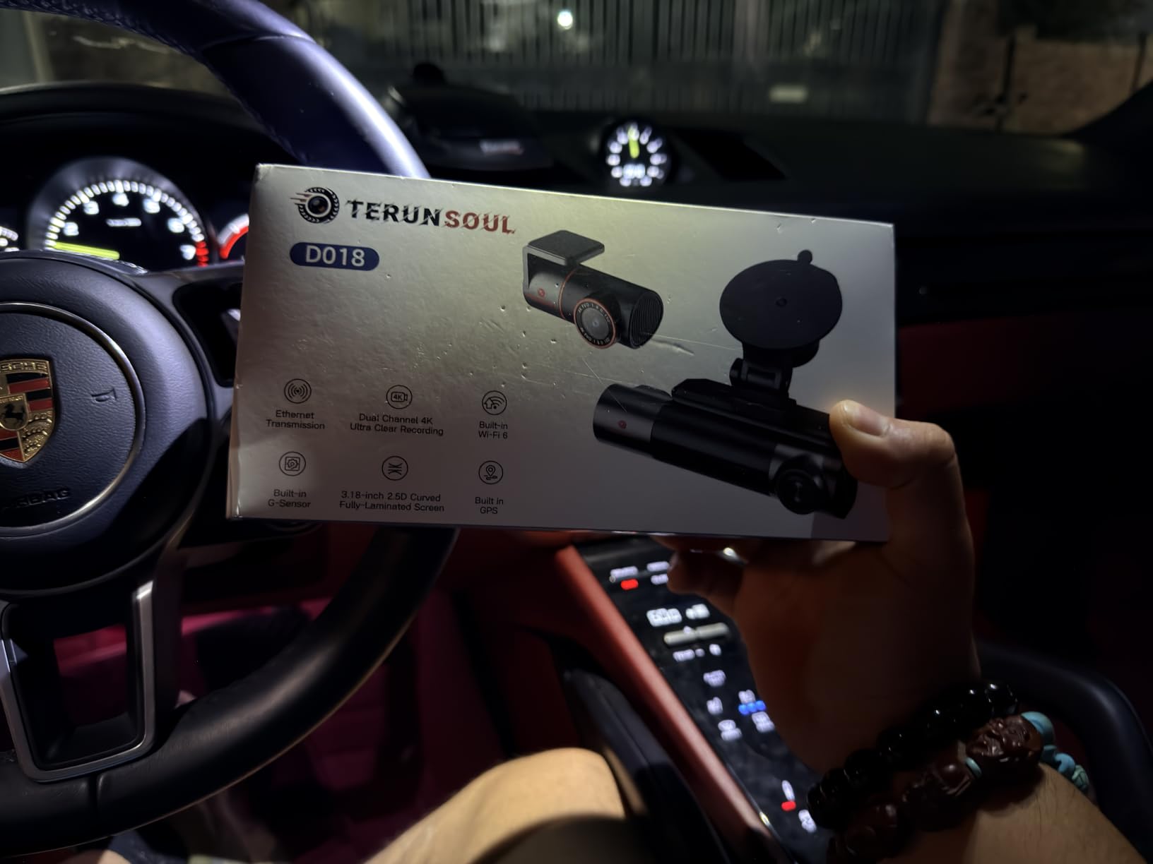 4K+4K+1080P 3 Channel Dash Cam, Free 128GB Card, AProX HD Night Vision | Dash Cam Front and Rear with Cabin, 5.8GHz WiFi6 - up to 20MB/s, App, GPS, G-Sensor, 24H Parking Mode, Support 512GB Max customer photo 2