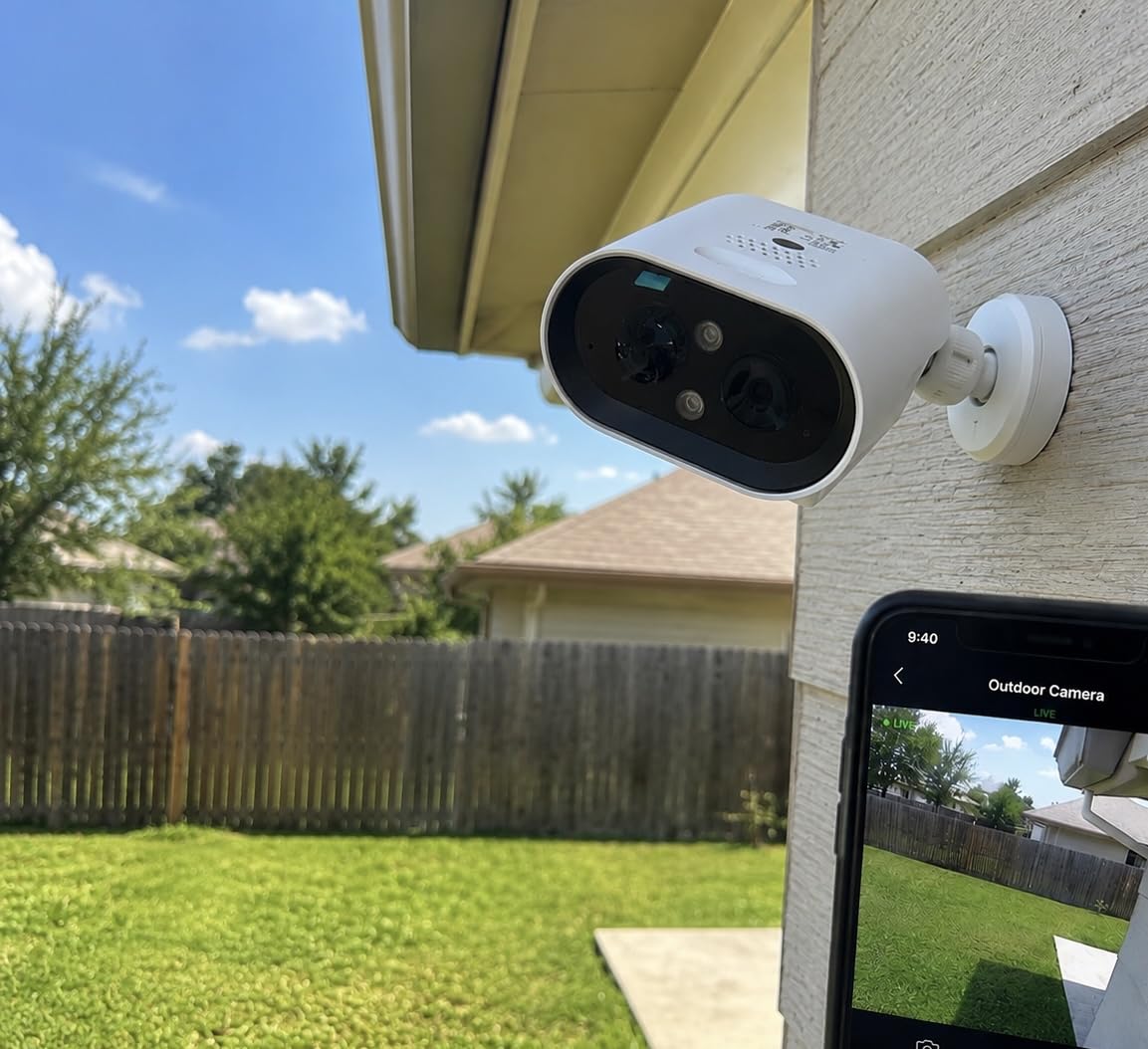 AlkiVision Solar Security Cameras Wireless Outdoor - 2K Night Color Vision Cameras for Home Security, AI Motion Detection, 360 View, Spotlight, 2-Way Audio, Siren, IP67 Waterproof, SD/Cloud Storage customer photo 2