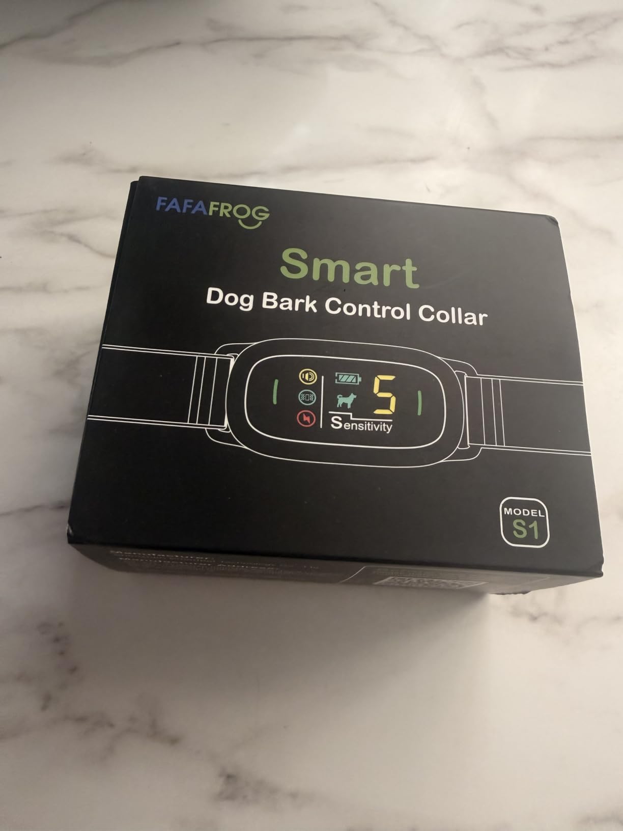FAFAFROG Dog Bark Collar, Rechargeable Smart Collar, Anti Barking Training Collar with 5 Adjustable Sensitivity Beep Vibration, Bark Collar for Large Medium Small Dogs (Clear) customer photo 1