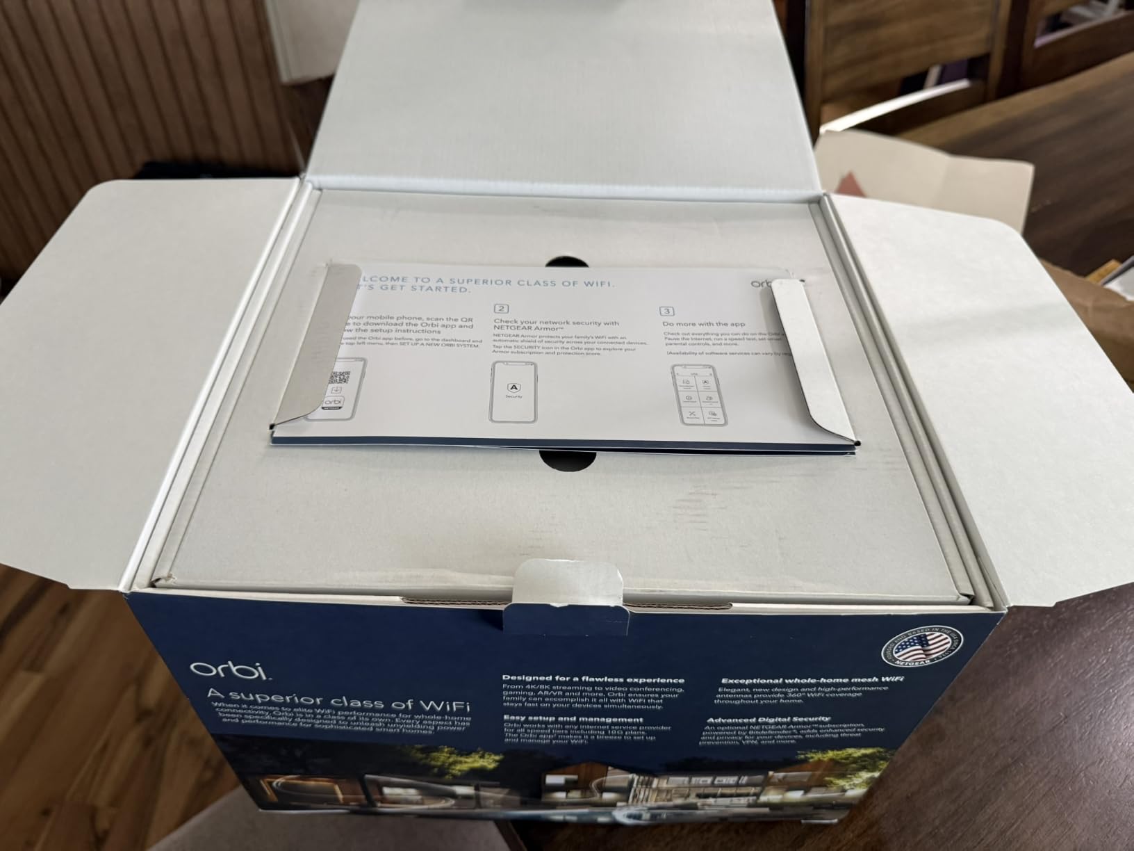NETGEAR Orbi 970 Series (2026 Release) WiFi 7 Mesh System, 3 Pack | Up to 10,000 sq ft, Up to 27 Gbps, 200 Devices, Easy Set Up, Quad-Band, 10 Gig Port, Router + 2 Satellite Extenders, RBE973 customer photo 2