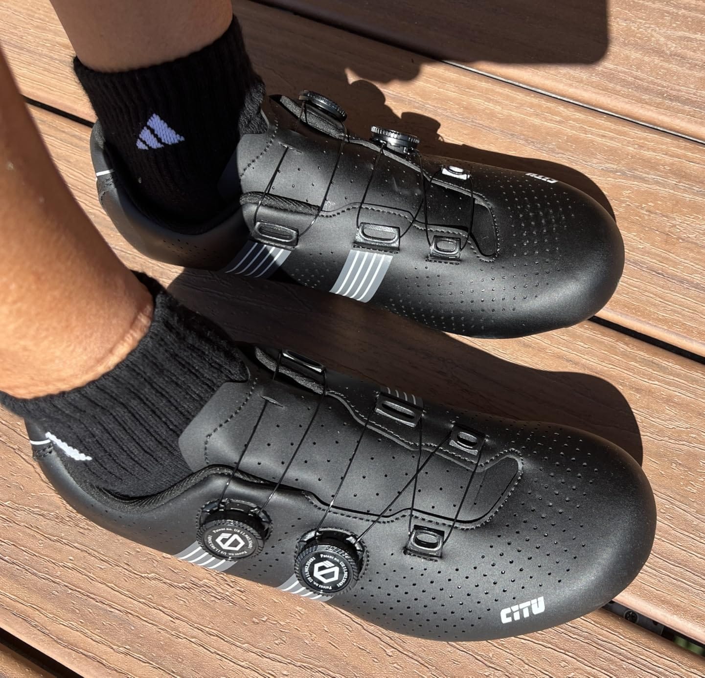 Wide Cycling Shoes Indoor Outdoor Road Bike Shoes for Men Women customer photo 1