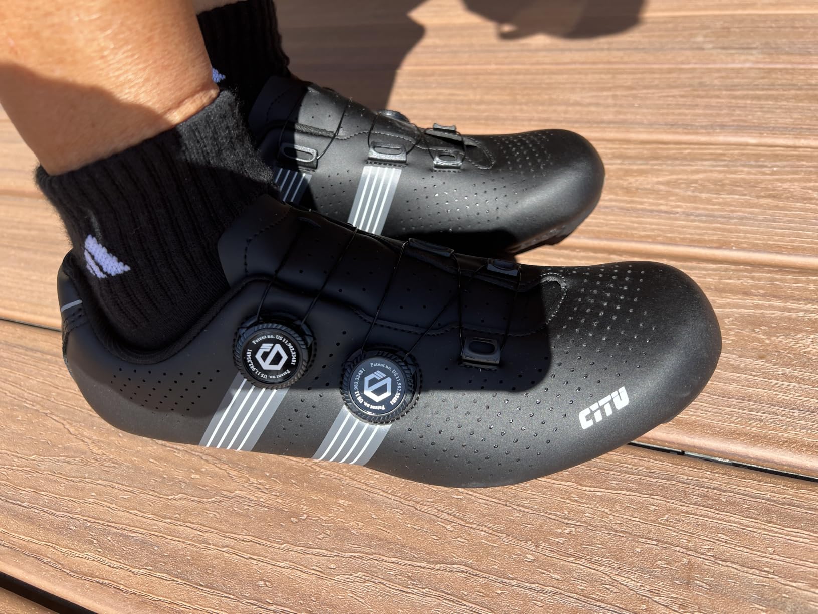 Wide Cycling Shoes Indoor Outdoor Road Bike Shoes for Men Women customer photo 2