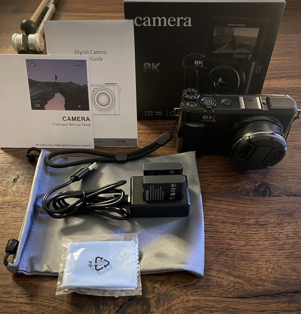 8K Digital Camera, 88MP Autofocus Camera for Beginners & Photography, WiFi | 8K Video, 88MP camera for photography, 18X Digital Zoom, 3