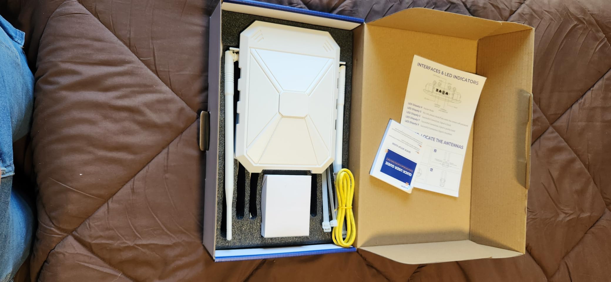 AX3000 Outdoor WiFi Extender, Dual Band 5G+2.4G Outdoor Long Range Extender Signal Booster with POE, Wi-Fi 6 Wireless Access Point, Wireless Outdoor Repeater, Compatible Starlink for Farm Camping RV customer photo 1