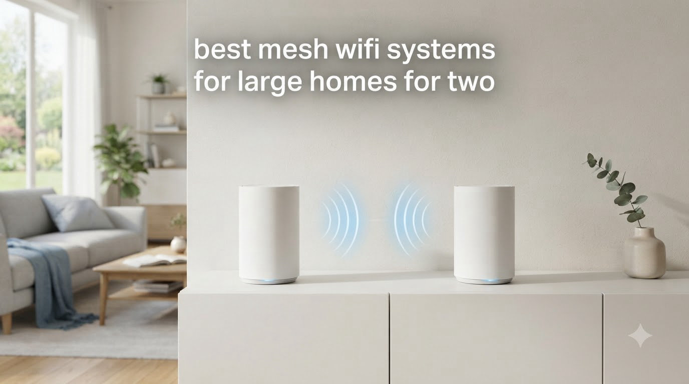best mesh wifi systems for large homes for two