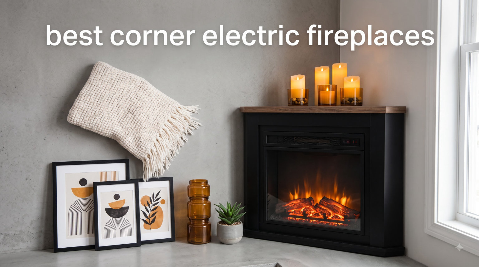 best corner electric fireplaces