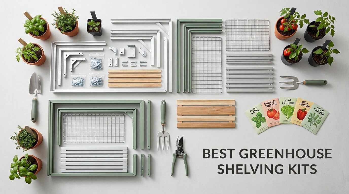 best greenhouse shelving kits