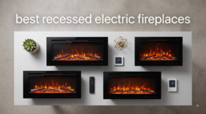best recessed electric fireplaces