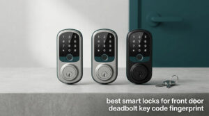 best smart locks for front door deadbolt key code fingerprint