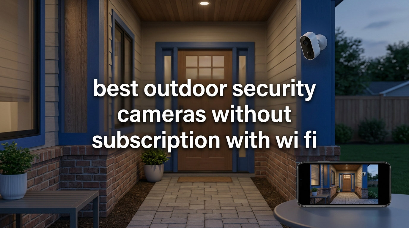 best outdoor security cameras without subscription with wi fi