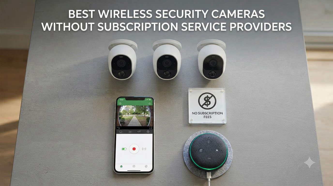best wireless security cameras without subscription service providers