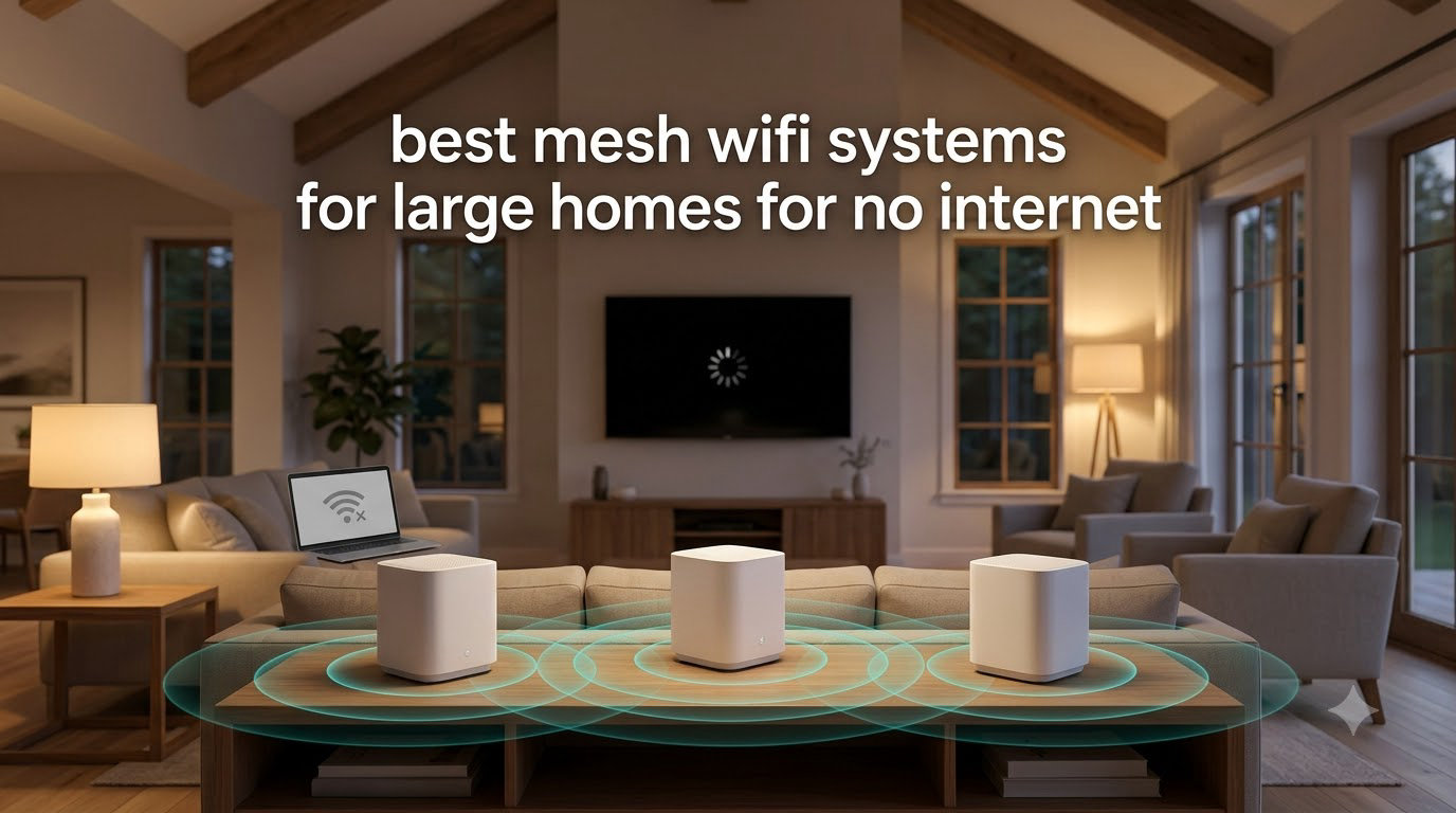 best mesh wifi systems for large homes for no internet