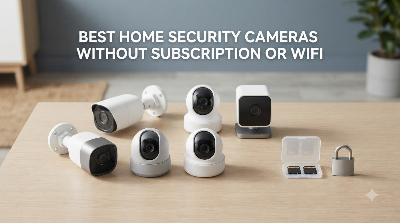 best home security cameras without subscription or wifi