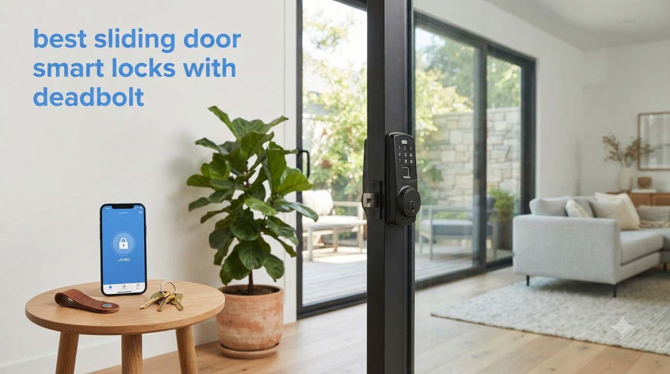 best sliding door smart locks with deadbolt