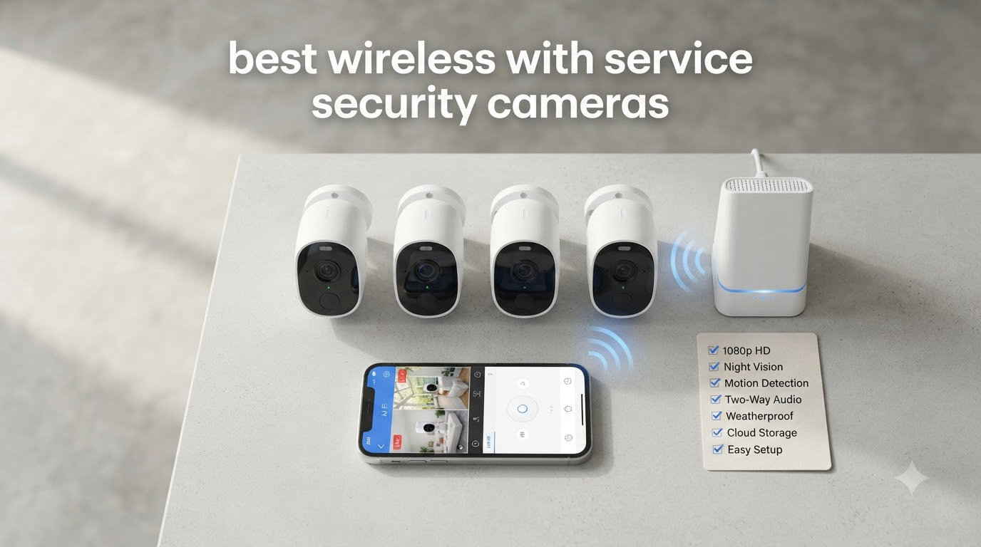 best wireless with service security cameras