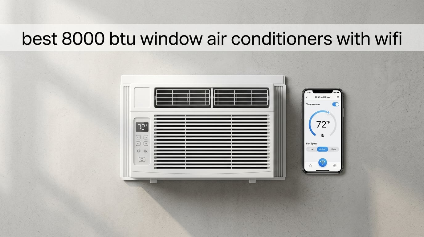 best 8000 btu window air conditioners with wifi
