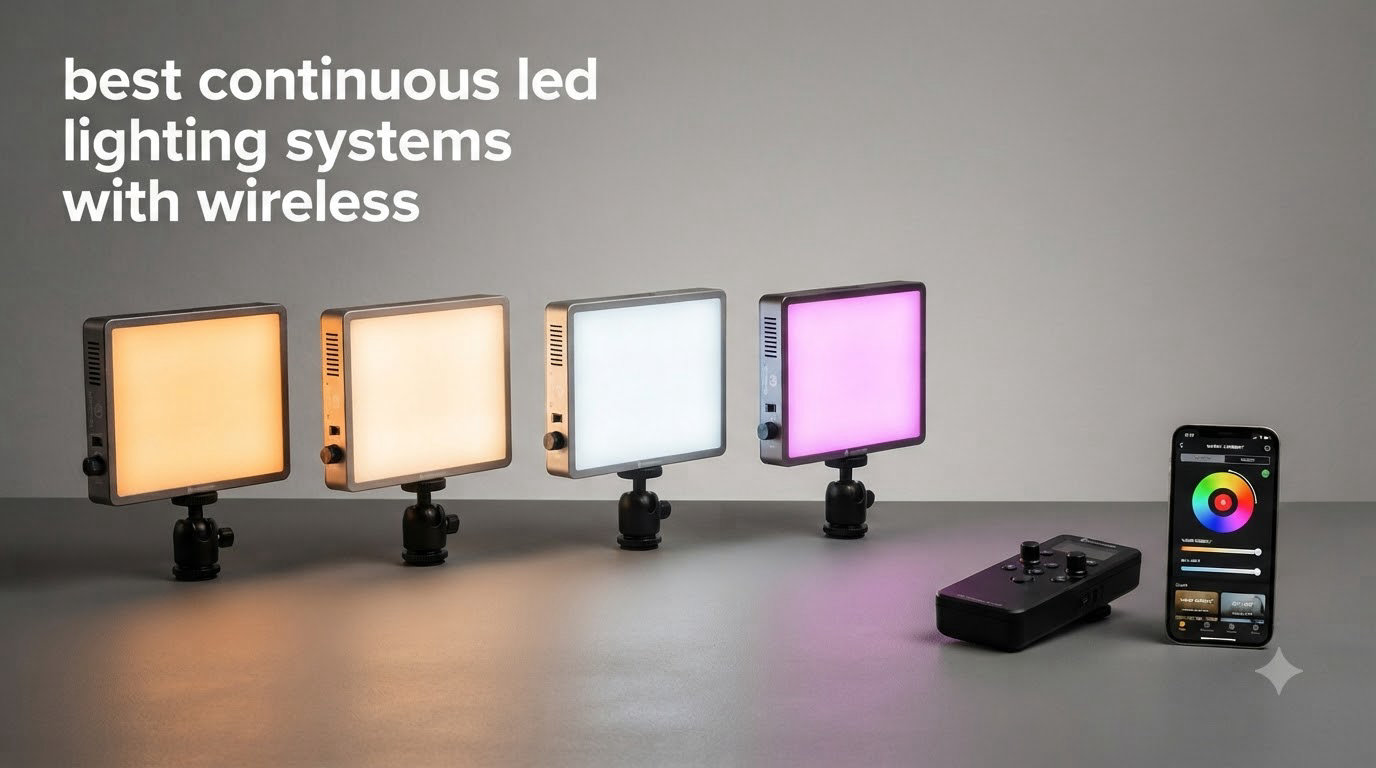 best continuous led lighting systems with wireless