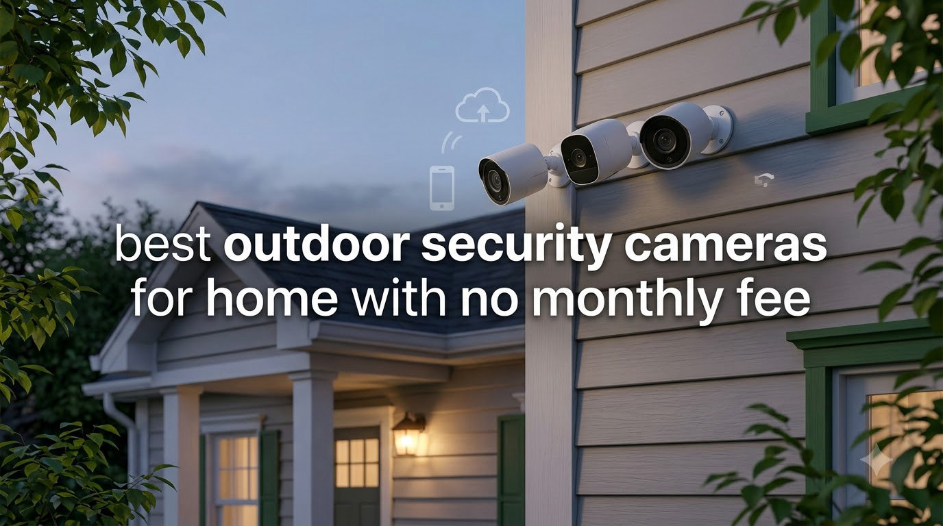 best outdoor security cameras for home with no monthly fee