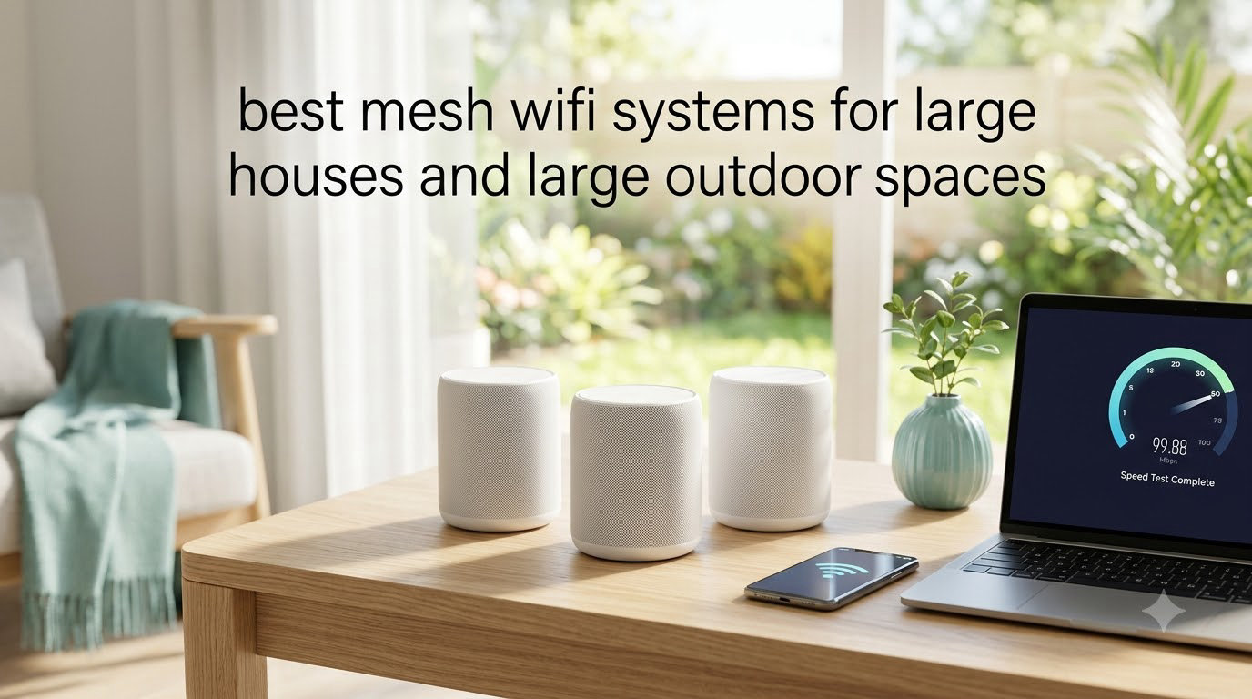best mesh wifi systems for large houses and large outdoor spaces