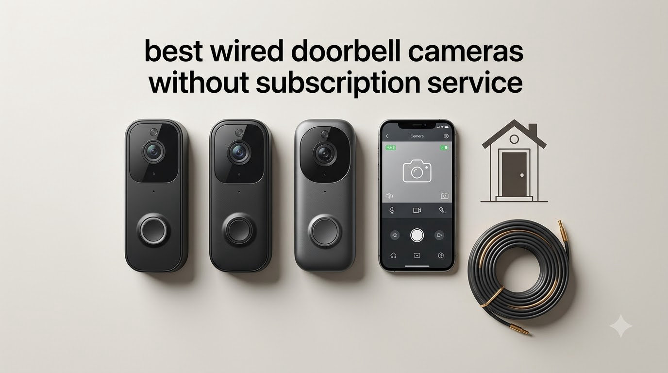 best wired doorbell cameras without subscription service