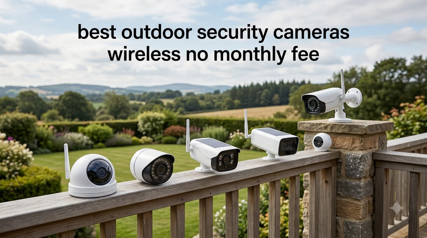 best outdoor security cameras wireless no monthly fee