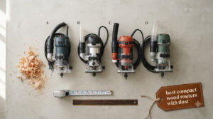 best compact wood routers with dust