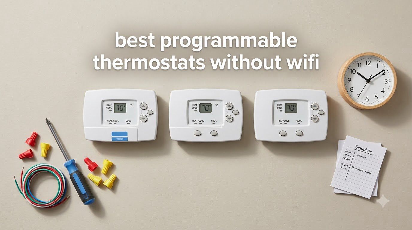 best programmable thermostats without wifi