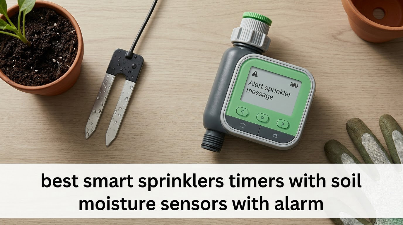 best smart sprinklers timers with soil moisture sensors with alarm