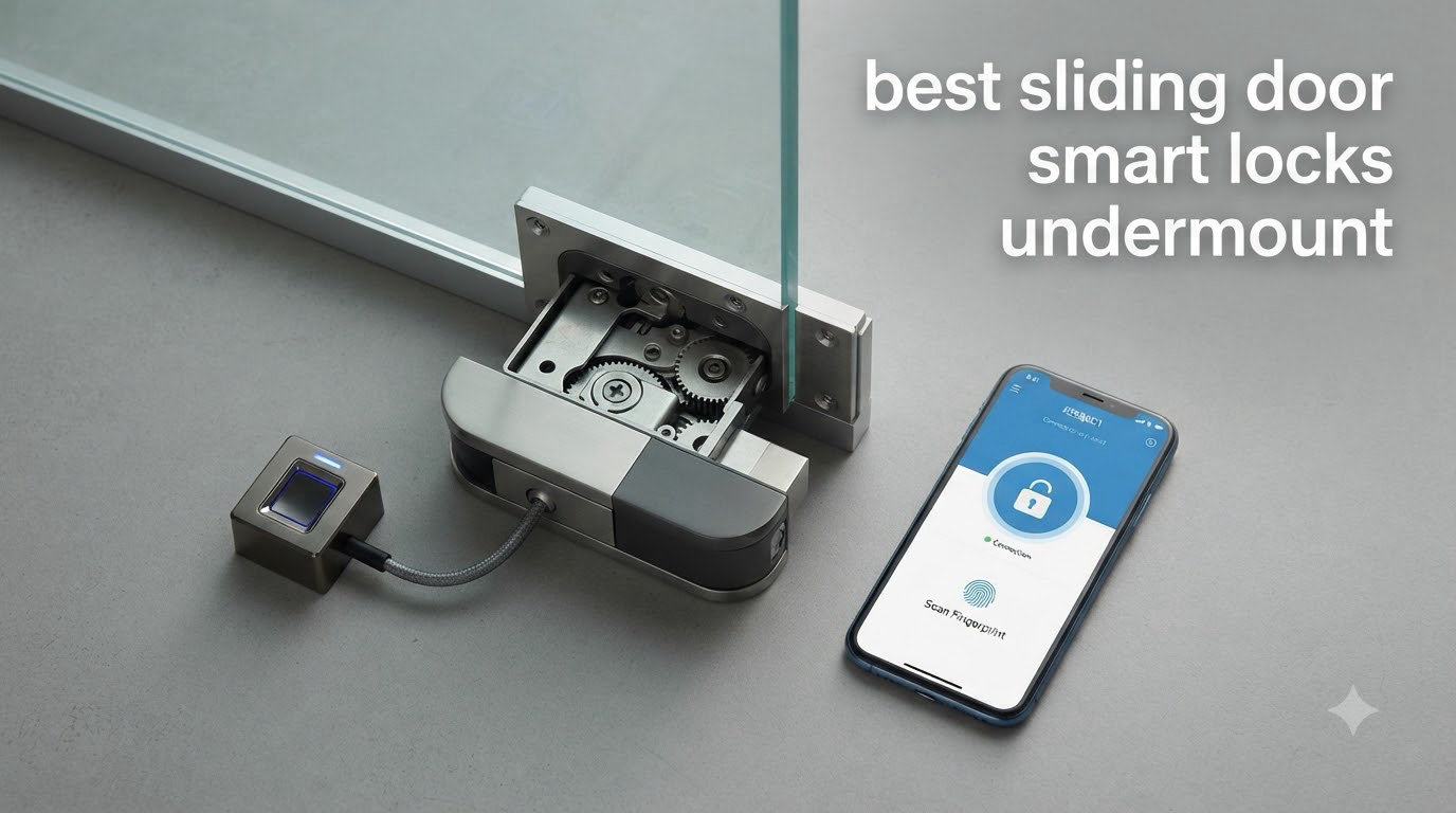 best sliding door smart locks undermount