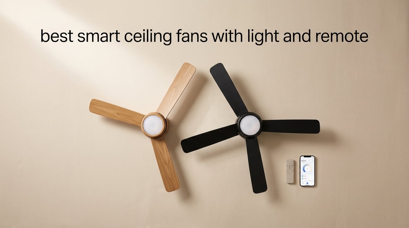 best smart ceiling fans with light and remote