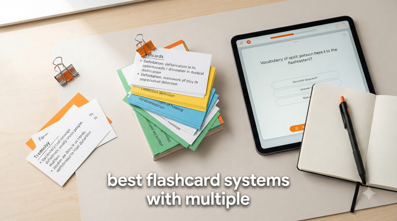 best flashcard systems with multiple