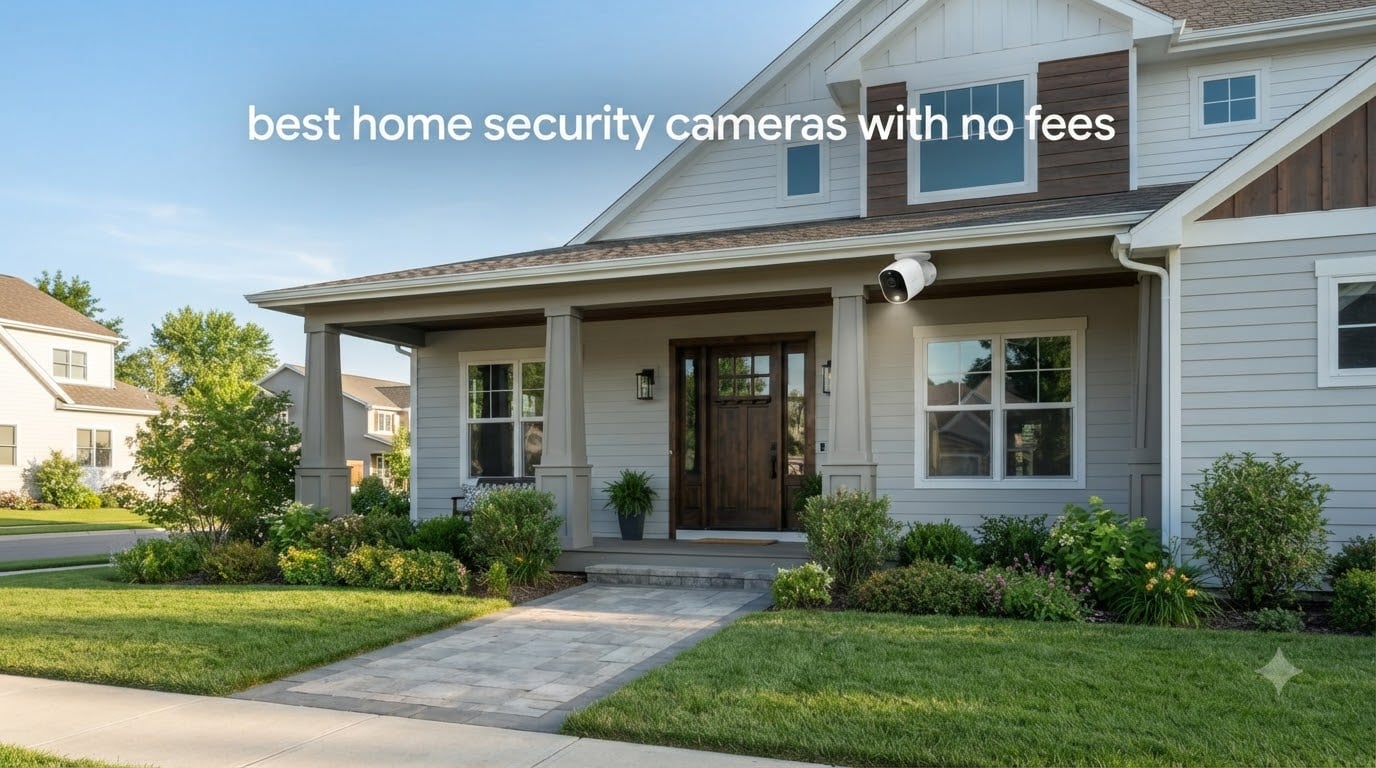 best home security cameras with no fees